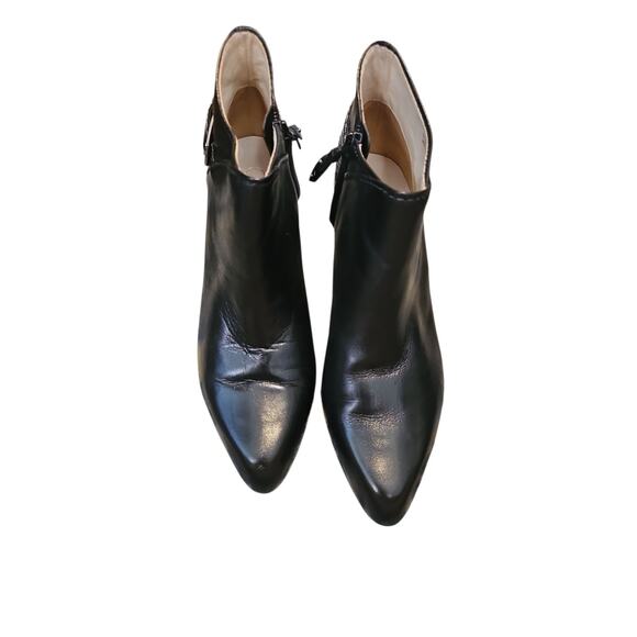 Cole Haan black leather ankle boots sz 6.5 booties - Picture 3 of 5
